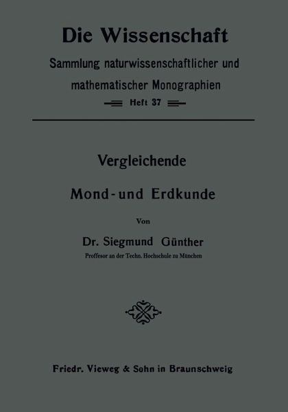 Vergleichende Mond- und Erdkunde (eBook, PDF)