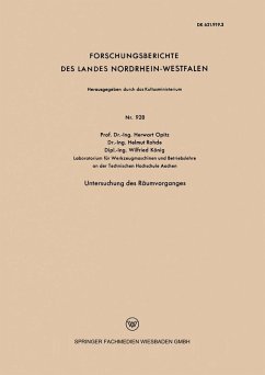 Untersuchung des Räumvorganges (eBook, PDF) - Opitz, Herwart