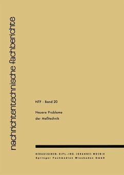 Neuere Probleme der Messtechnik (eBook, PDF) - Wosnik, J.