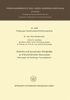 Cover Statische und dynamische Windkräfte an kreiszylindrischen Bauwerken (eBook, PDF)