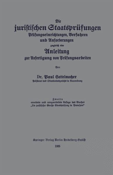 Die juristischen Staatsprüfungen (eBook, PDF) Die juristischen Staatsprüfungen (eBook, PDF)