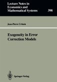 Exogeneity in Error Correction Models (eBook, PDF)