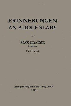 Cover Erinnerungen an Adolf Slaby (eBook, PDF)