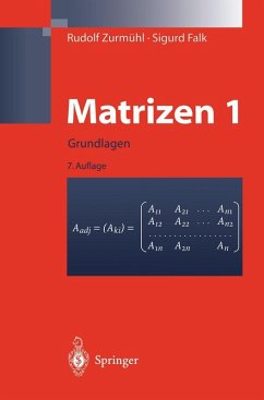Matrizen und ihre Anwendungen 1 (eBook, PDF) - Zurmühl, Rudolf; Falk, Sigurd