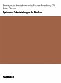 Optimale Entscheidungen in Banken (eBook, PDF)