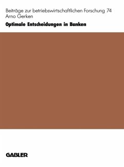 Optimale Entscheidungen in Banken (eBook, PDF) - Gerken, Arno
