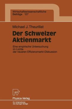 Der Schweizer Aktienmarkt (eBook, PDF) - Theurillat, Michael J.