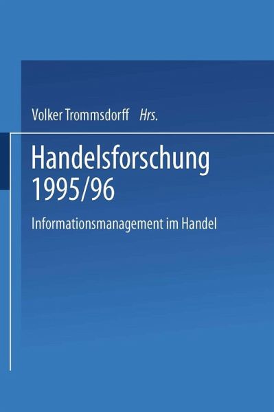 Handelsforschung 1995/96 (eBook, PDF) Handelsforschung 1995/96 (eBook, PDF)