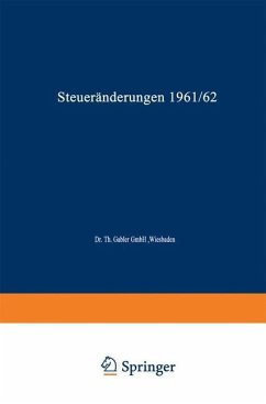Cover Steueränderungen 1961/62 (eBook, PDF)
