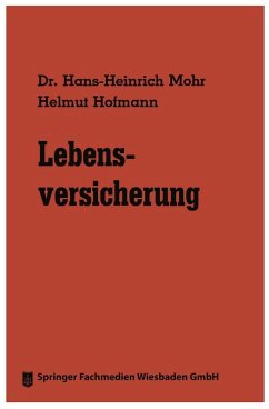 Lebensversicherung (eBook, PDF) - Mohr, Hans-Heinrich; Hofmann, Helmut
