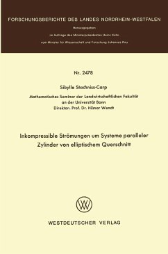 Inkompressible Strömungen um Systeme paralleler Zylinder von elliptischem Querschnitt (eBook, PDF) - Stachniss-Carp, Sibylle
