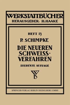 Cover Die neueren Schweißverfahren (eBook, PDF)