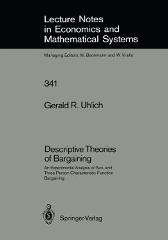Descriptive Theories of Bargaining (eBook, PDF) - Uhlich, Gerald R.