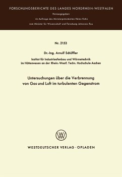 Untersuchungen über die Verbrennung von Gas und Luft im turbulenten Gegenstrom (eBook, PDF) Cover Untersuchungen über die Verbrennung von Gas und Luft im turbulenten Gegenstrom (eBook, PDF)