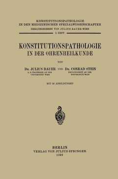Konstitutionspathologie in der Ohrenheilkunde (eBook, PDF) - Bauer, Julius; Stein, Conrad