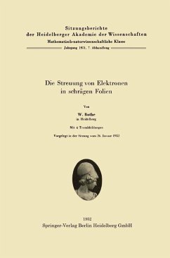 Cover Die Streuung von Elektronen in schrägen Folien (eBook, PDF)