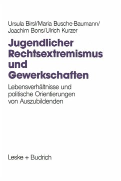 Jugendlicher Rechtsextremismus und Gewerkschaften (eBook, PDF) - Birsl, Ursula; Busche-Baumann, Maria; Bons, Joachim; Kurzer, Ulrich