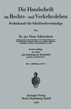 Die Handschrift im Rechts- und Verkehrsleben (eBook, PDF) - Schneickert, Hans
