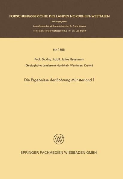 Die Ergebnisse der Bohrung Münsterland 1 (eBook, PDF) Die Ergebnisse der Bohrung Münsterland 1 (eBook, PDF)