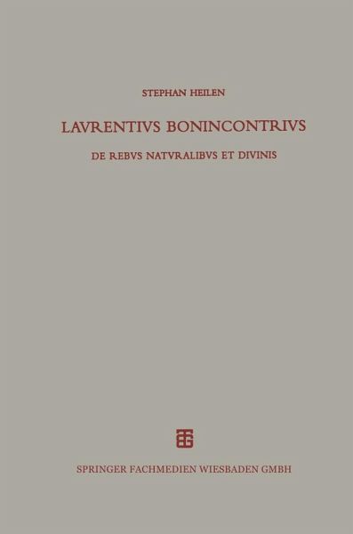 Lavrentivs Bonincontrivs Miniatensis (eBook, PDF)