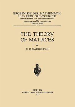 The Theory of Matrices (eBook, PDF) - Macduffee, Cyrus Colton