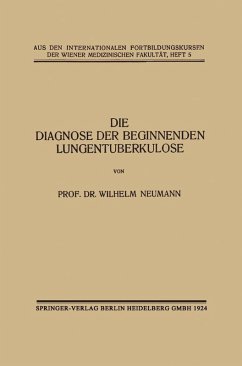 Cover Die Diagnose der Beginnenden Lungentuberkulose (eBook, PDF)