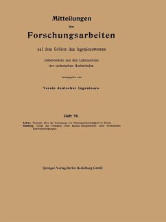 Cover Mitteilungen über Forschungsarbeiten auf dem Gebiete des Ingenieurwesens insbesondere aus den Laboratorien der technischen Hochschulen (eBook, PDF)