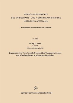 Cover Ergebnisse einer Hausfrauenbefragung über Wascheinrichtungen und Waschmethoden in städtischen Haushalten (eBook, PDF)