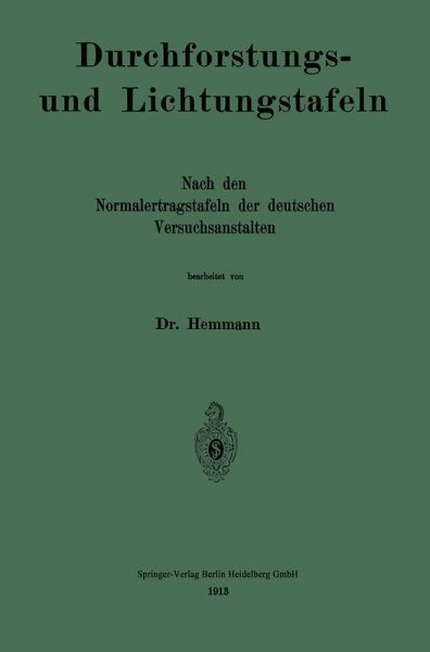 Durchforstungs- und Lichtungstafeln (eBook, PDF) Durchforstungs- und Lichtungstafeln (eBook, PDF)