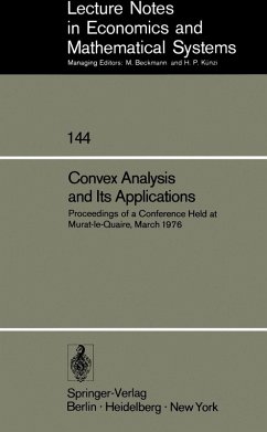 Convex Analysis and Its Applications (eBook, PDF)