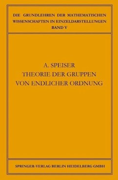 Die Theorie der Gruppen von Endlicher Ordnung (eBook, PDF) - Speiser, Andreas