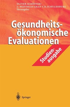 Gesundheitsökonomische Evaluationen (eBook, PDF) Gesundheitsökonomische Evaluationen (eBook, PDF)