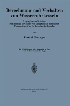 Berechnung und Verhalten von Wasserrohrkesseln (eBook, PDF) - Münzinger, Friedrich