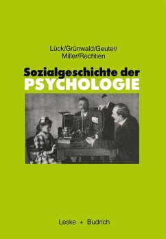 Cover Sozialgeschichte der Psychologie (eBook, PDF)