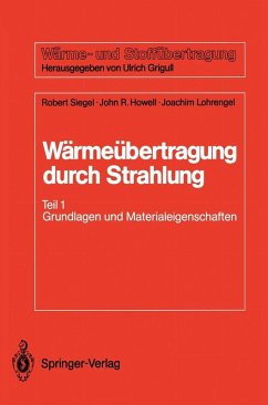 Wärmeübertragung durch Strahlung (eBook, PDF) - Siegel, Robert; Howell, John R.; Lohrengel, Joachim