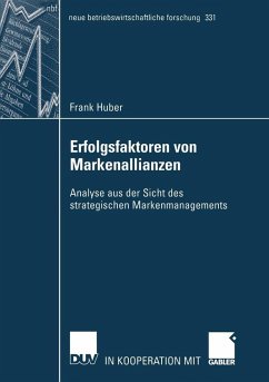 Erfolgsfaktoren von Markenallianzen (eBook, PDF) - Huber, Frank