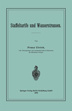 Staffeltarife und Wasserstrassen (eBook, PDF) - Ulrich, Franz