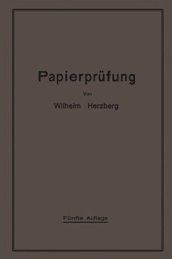 Papierprüfung (eBook, PDF) - Herzberg, Wilhelm