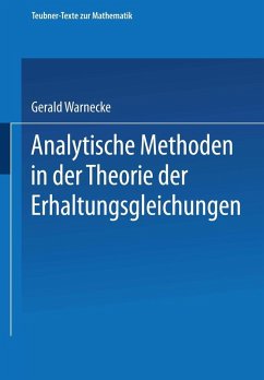 Analytische Methoden in der Theorie der Erhaltungsgleichungen (eBook, PDF)