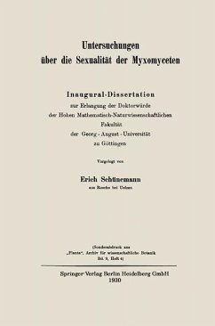 Untersuchungen über die Sexualität der Myxomyceten (eBook, PDF) - Schünemann, Erich