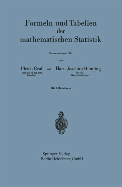 Formeln und Tabellen der mathematischen Statistik (eBook, PDF)