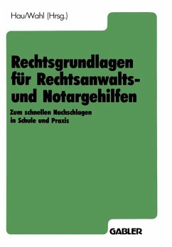 Rechtsgrundlagen für Rechtsanwalts- und Notargehilfen (eBook, PDF)