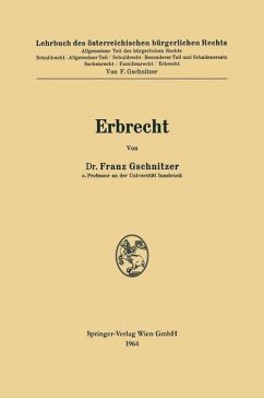 Erbrecht (eBook, PDF) - Gschnitzer, Franz