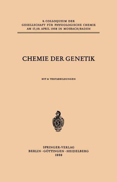 Chemie der Genetik (eBook, PDF) Chemie der Genetik (eBook, PDF)