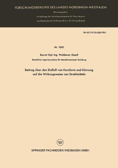 Beitrag über den Einfluß von Kornform und Körnung auf die Wirkungsweise von Strahlmitteln (eBook, PDF) - Gesell, Waldemar