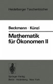 Mathematik für Ökonomen II (eBook, PDF)