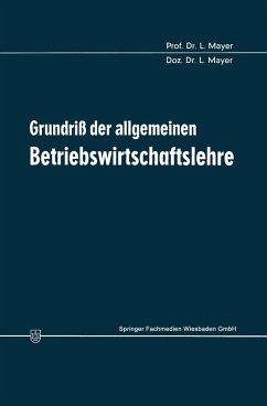 Cover Grundriß der allgemeinen Betriebswirtschaftslehre (eBook, PDF)