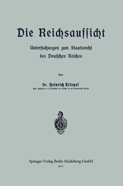 Cover Die Reichsaufsicht (eBook, PDF)