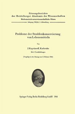 Cover Probleme der Strahlenkonservierung von Lebensmitteln (eBook, PDF)
