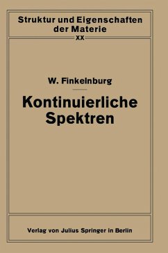 Kontinuierliche Spektren (eBook, PDF) - Finkelnburg, Wolfgang